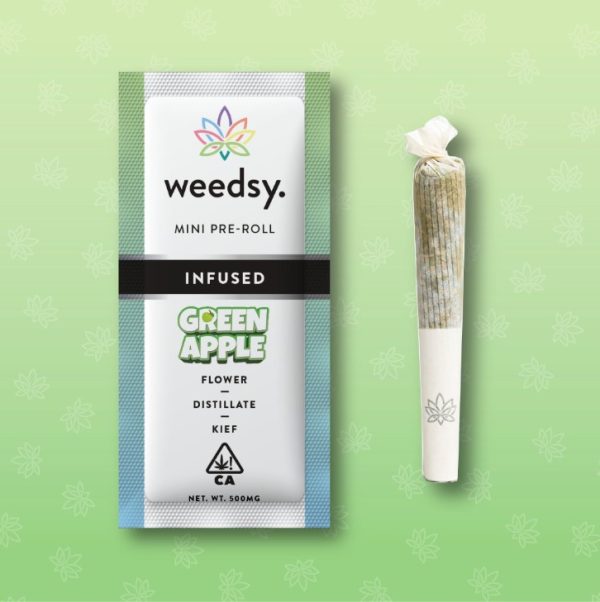 Weedsy - Infused PreRoll - Green Apple (H) .5G