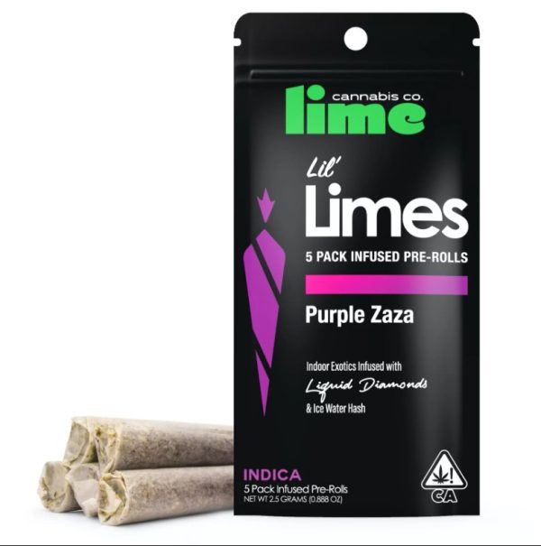 Lil Lime - 5 Pack Pre Roll - Purple Zaza (I) 3G