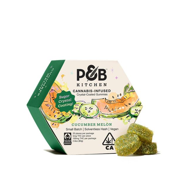 Papa & Barkley - Cucumber Melon Crystal-Coated Solventless Hash Gummies 100mg - Image 5