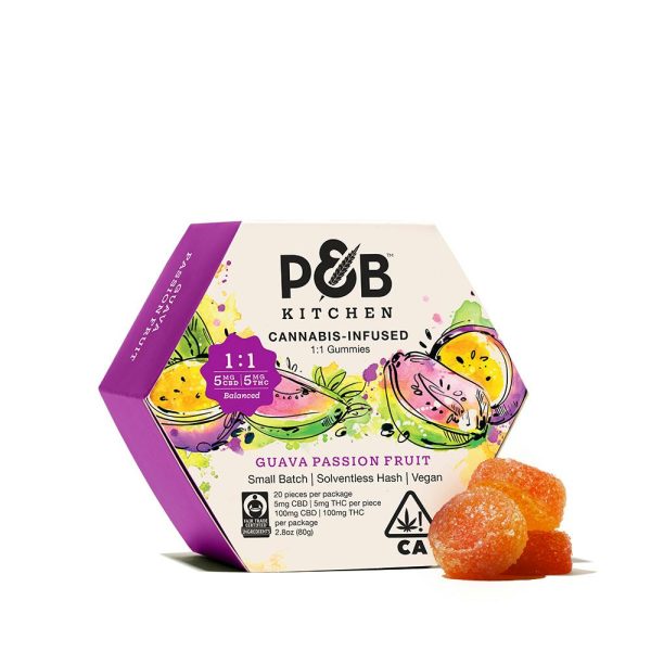 Papa & Barkley - Guava Passion Fruit 1:1 Solventless Hash Gummies 100mg - Image 5