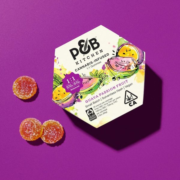 Papa & Barkley - Guava Passion Fruit 1:1 Solventless Hash Gummies 100mg - Image 3