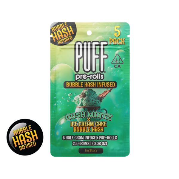 Puff - Hash Infused - Gush Mintz x Ice Cream Cake - 5 Pack - (I) 2.5g