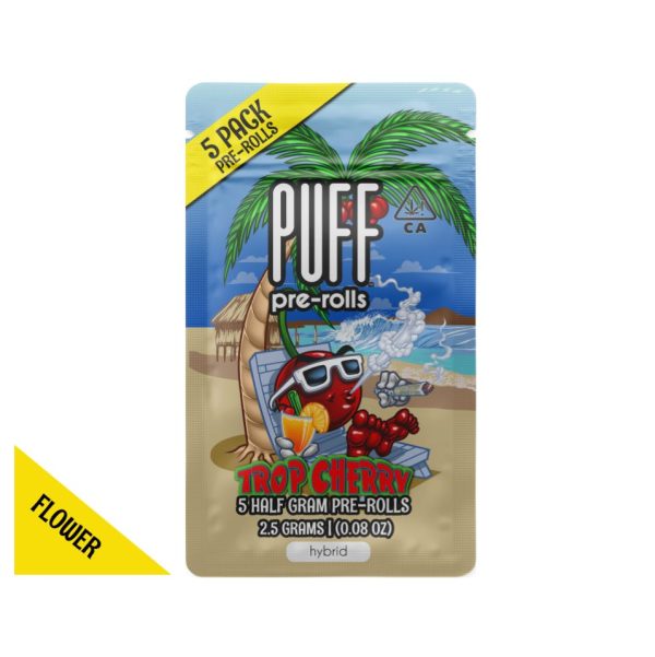Puff - pre-rolls - Trop Cherry - 5 pack- (H) 2.5 g