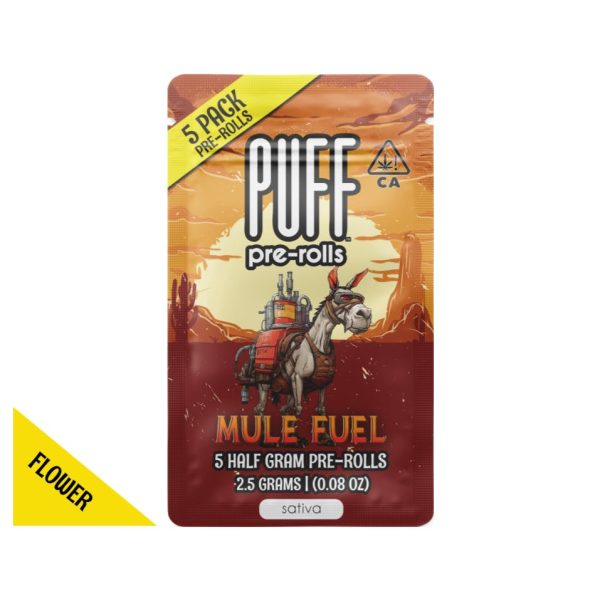 PUFF - Pre Roll - Mule Fuel - 5 Pack - (S) 2.5g