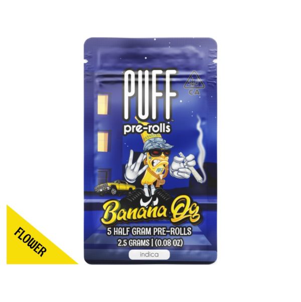 Puff- Banana OG - pre-roll - 5 pack - (I) 2.5 gram