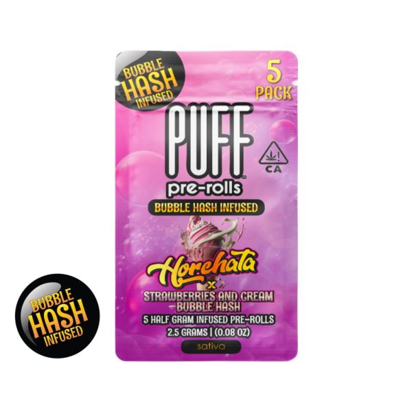 Puff - Hash Infused - Horchata x Strawberries and Cream - 5pk - (S) 2.5g