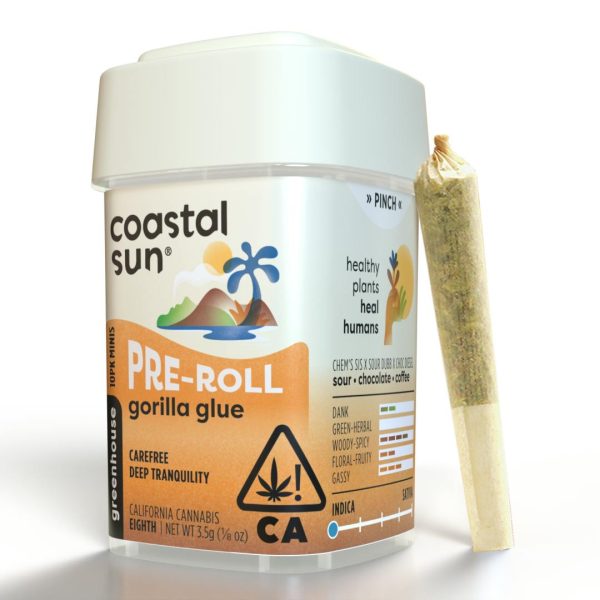 Coastal Sun - Pre-Roll - Gorilla Glue (I) 10pk 3.5g