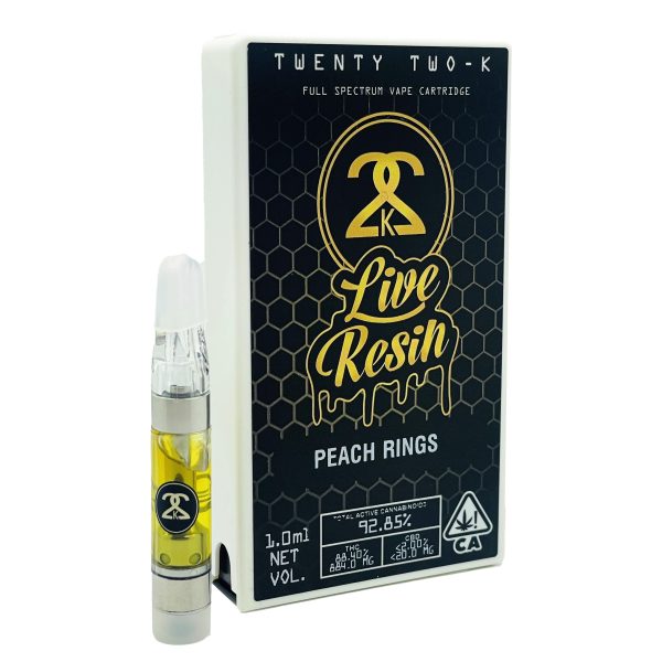 22K - Tank - Live Resin - Peach Ringz (H) 1g