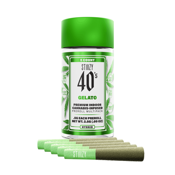 Stiiizy 40's - Preroll 5 Pack - GELATO - (H)