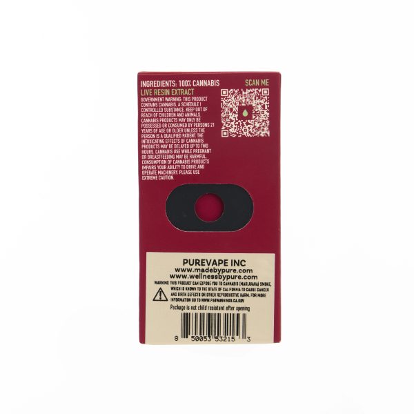 PURE - LIVE RESIN - Vape - SOUR TANGIE - (S) 1g - Image 2