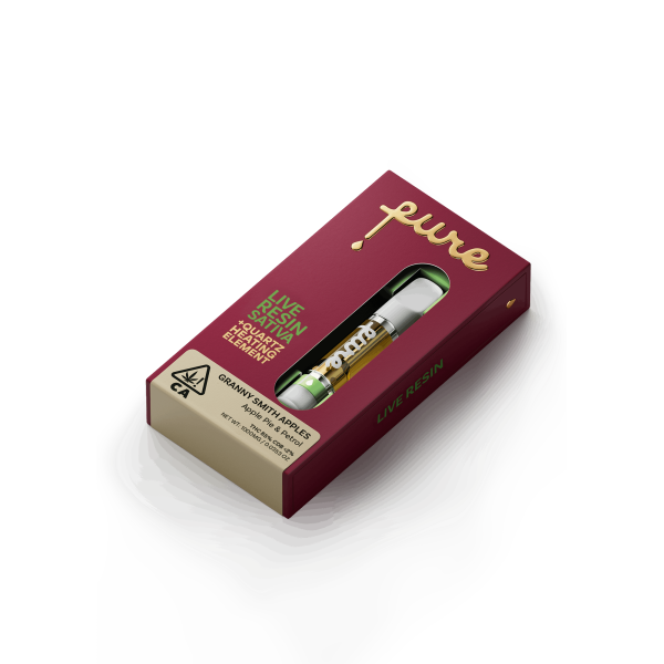 Pure - Cart - Live Resin - Granny Smith Apple - (S) 1g - Image 3