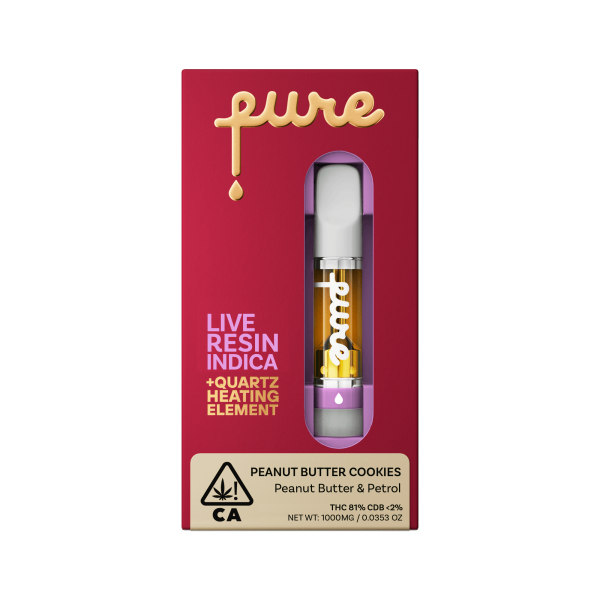Pure c- Vape - Live Resin - Peanut Butter Cookies - (I) 1g