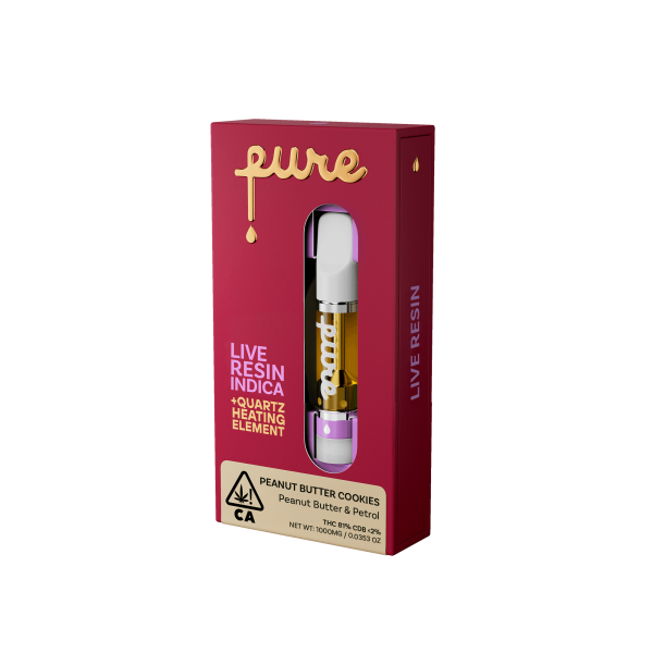 Pure c- Vape - Live Resin - Peanut Butter Cookies - (I) 1g - Image 2