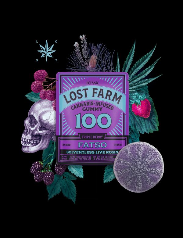 Lost Farm - Triple Berry x Fatso Live - Rosin Gummy - 1pk - (H) 100mg