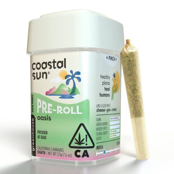 Coastal Sun - Pre-roll - Indica Oasis - 10pk (I) 3.5g