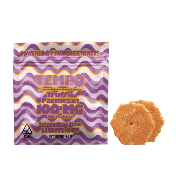 Tempo - Solventless Hash Truffle Parmesan Cracker - Garlic cookie - 2-Pack - 100mg - Image 2