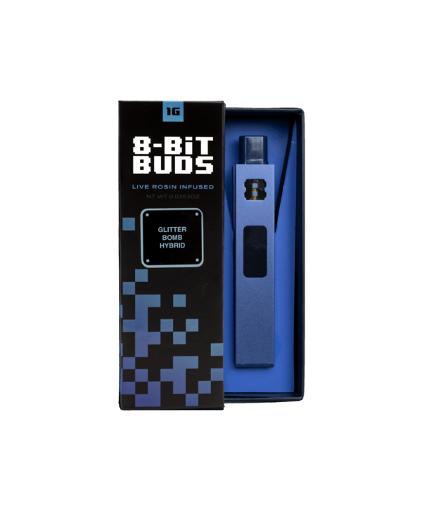8-Bit Bud - GLITTER BOMB - Live Rosin - Disposable - (H) 1G