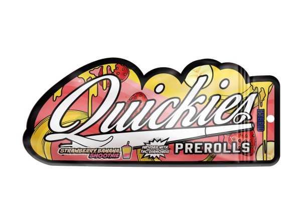 Quickies - Prerolls - Infused - Strawberry Banana Smoothie - (H) 1g