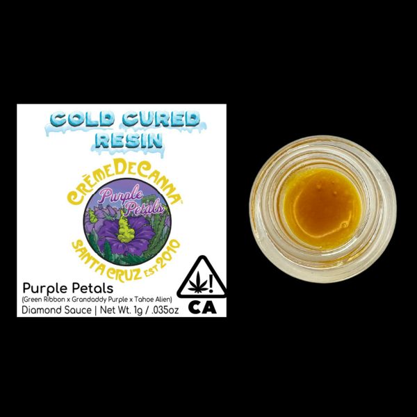 Creme De Canna - Cold Cured Resin Diamond Sauce - Purple Petals - (H) 1g