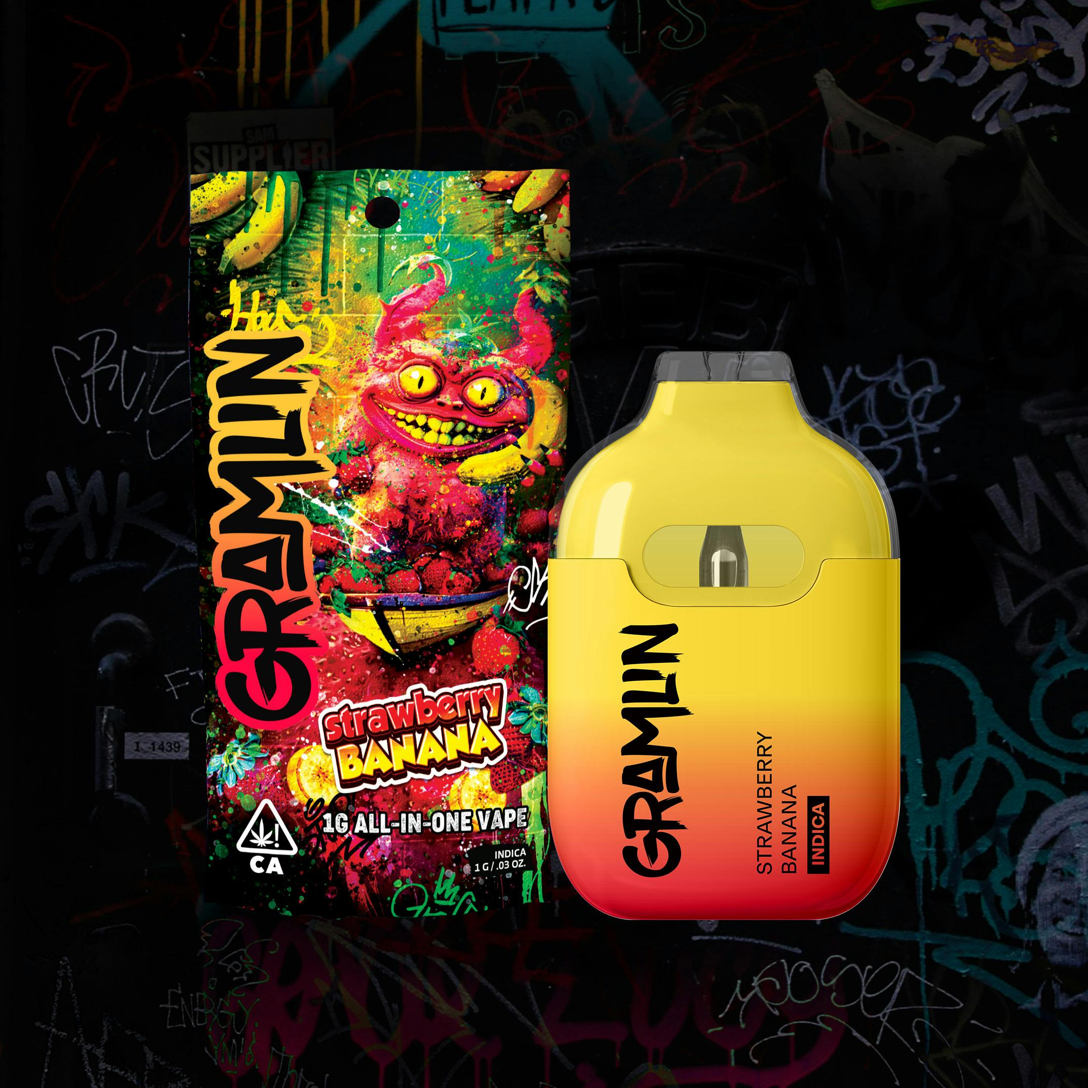 Gramlin - AIO - Strawberry Banana - (I) 1g