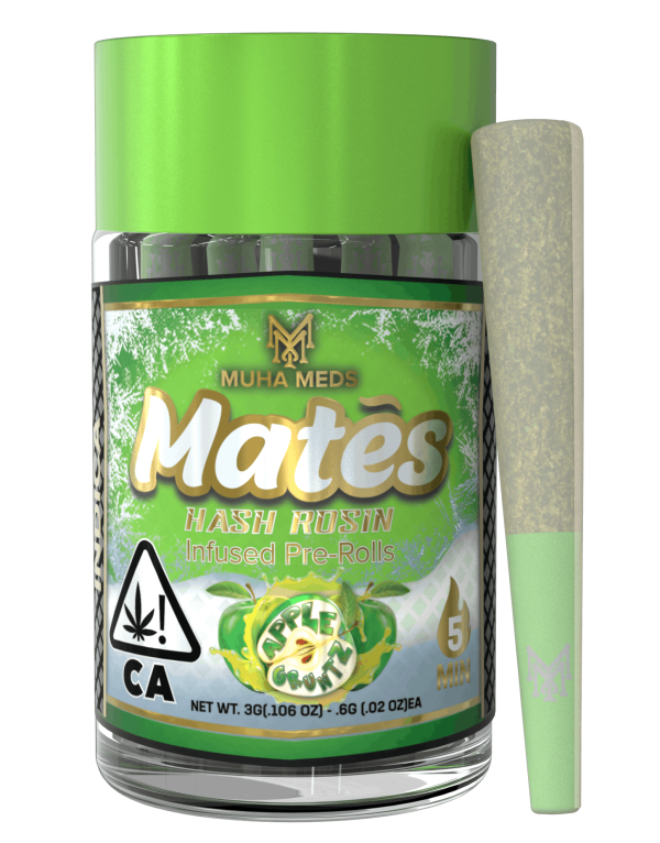 Muha Meds - Apple Gruntz - Hash Rosin - Pre- Rolls - (I) 3g - Image 2