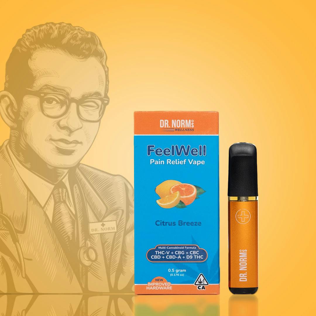 Dr. Norms - Pain Relief - Citrus Breeze - AIO - (THCV/CBG/CBC/CBD/CBDA) - 0.5g - Image 2